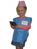 Костюм "Продавец" накидка и шапочка, х/б