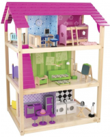 Кукольный домик для Барби "Самый роскошный" (So Chic) с мебелью 45 элементов, на колесиках