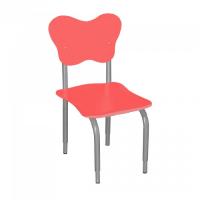 СТУЛ НА М/К РЕГУЛИРУЕМЫЙ 2 МДФ ФИГУРНЫЙ (КРАСНЫЙ КОРАЛЛ)