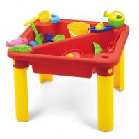 Стол с крышкой для игры с песком и водой "Веселое время"