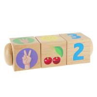 Кубики деревянные на оси «Счет»